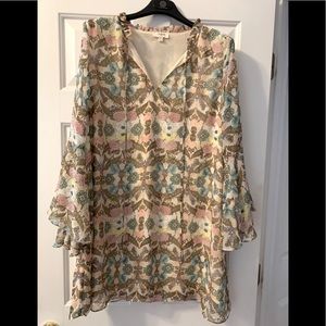 Umgee Dress with Bell Sleeves size M